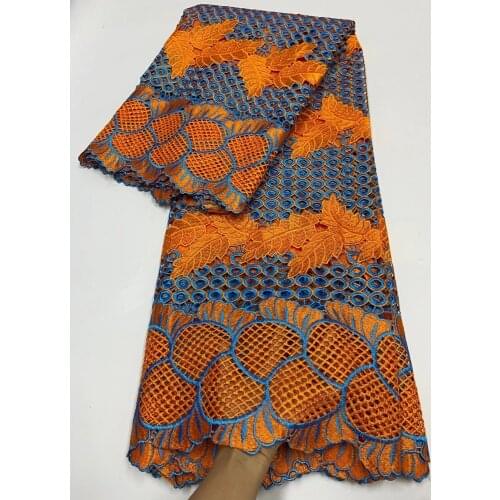 2020 High Quality Cord Lace Fabric Fashion African Guipure Lace Water Soluble Lace Fabric Nigeria Cord Lace for Wedding Dress