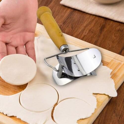 Kitchen Dumpling Press Maker Dough Press Dumpling Pie Ravioli Mould Cooking Pastry Tools 7CM Stainless Steel Round Shape Cutter
