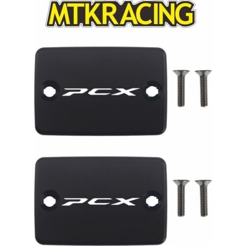 MTKRACIN CNC Aluminum Motorcycle Brake Fluid Fuel Reservoir Tank Cover Cap FOR HONDA PCX 125/150 All Year