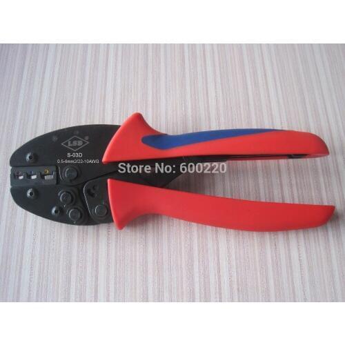 Ratchet crimping tool crimping plier for insulated terminals 0.5-6mm2 multi tools S-03D