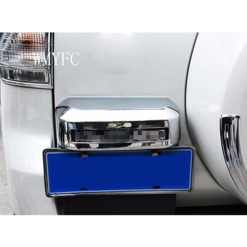 LICENSE FRAME For Toyota Land Cruiser Prado 2010-2014 2015 2016 2017 ABS Chrome Rear License Plate Frame Trim Cover Car Styling