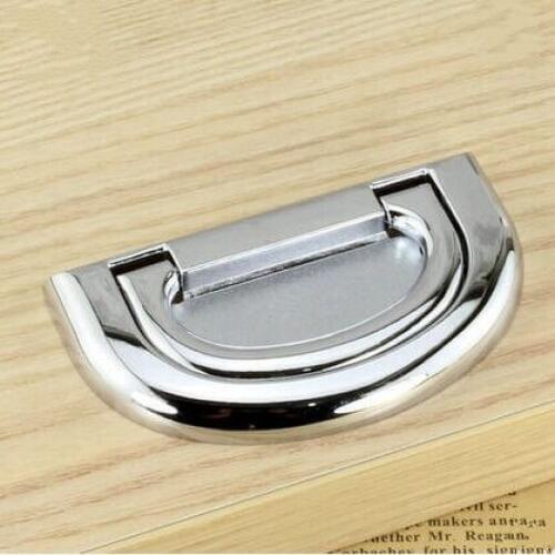 64mm modern simple fashion plane unfold install handle 2.5" shiny silver chrome drawer cabinet dresser cupboard door pulls knobs