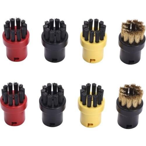 2pcs/set Steam Cleaning Brush Small Round Brushes for Karcher SC1 SC2 SC3 SC4 SC5 SC7 CTK10 Replacement Dust Remove Freeship