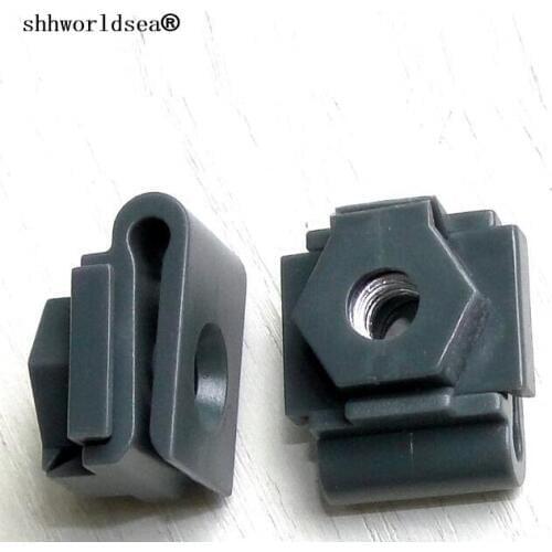 Shhworldsea car clip bumper retainer nut for mazda