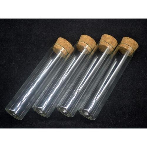 Super deal 50pcs/lot Transparent 18*80mm 13ML wishing glass bottles jars diy jewelry finding craft with wooden cork stopper Gift