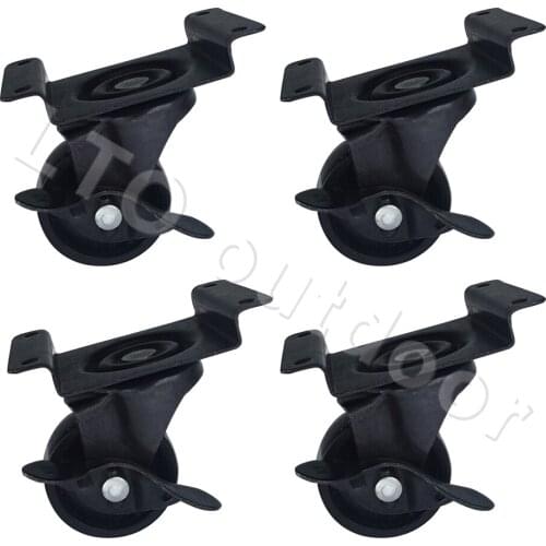 1/4PCS 2inch Universal Caster Wheel No Noise With Brake For Shelf Table Chair Industrial Furniture Hardware Wheel