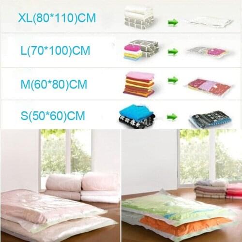 High Quality Vacuum Storage Bag Vacuum Seal Compressed Home Storage Air Pump Bag for Organizing Cupboard Wardrobe