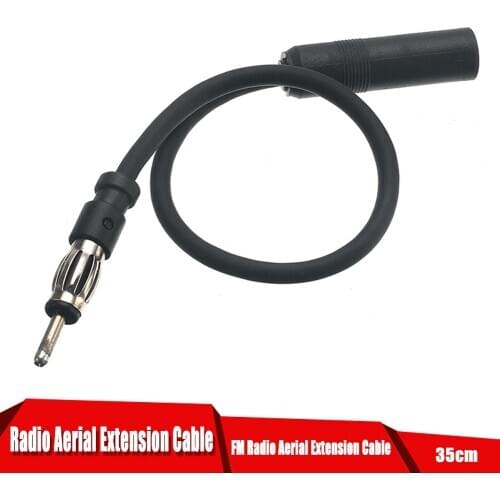 13.8inch 35cm Auto Car Antenna Adapter Vehicle AM / FM Radio Aerial Extension Cable