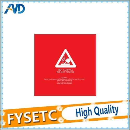 2pcs 300x300mm Frosted Heated Bed Sticker Red Build Sheets Build Plate Tape Platform Sticker For CR-10 Lulzbot Taz6