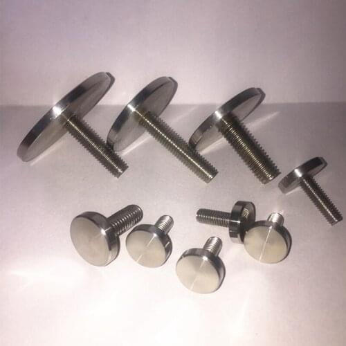 2pcs M4-M10 304 stainless steel solid advertising nails decorative nails screw glass fixing mirror nail bolts 14mm-30mm long