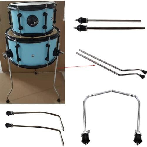 2 pieces Floor tom legs tom feet drum set accessory drum parts silver