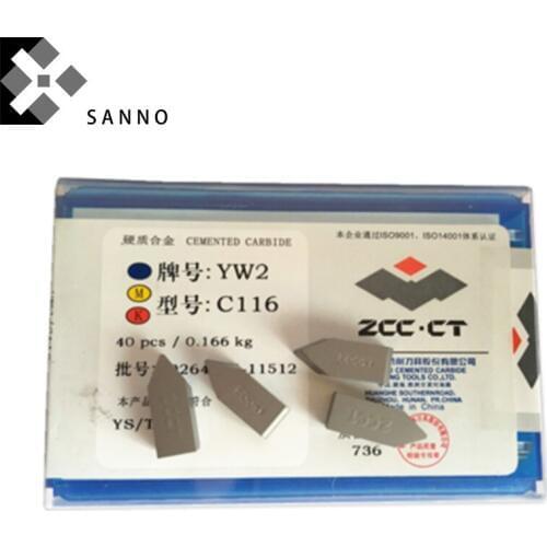 40pcs CNC carbide internal thread inserts YT14 / YT5 / YW1 / YG6 / YG8 C116 milling turning welding inserts brazed cutting blade