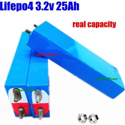 8PCS 3.2v LiFePO4 battery 26Ah rechargeable li polymer cell for 12V25AH battery pack e-bike UPS Power convertor HID solar light