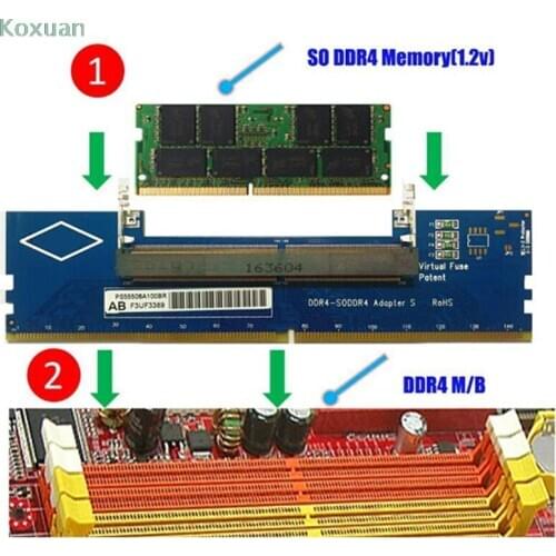 Laptop DDR4 RAM To Desktop Adapter Card Memory Tester SO DIMM To DDR4 Converter