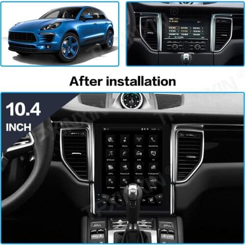 Android 10.0 Tesla Screen For Porsche Macan 2014-2020 Car GPS Navigation Head Unit Multimedia Player Auto Stereo Radio Recorder
