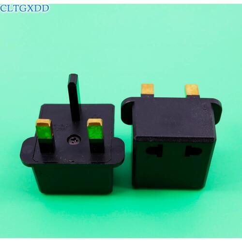 Cltgxdd UK 3 Pin Plug to EU US 2Pin Socket Travel Power Adapter AC 250V 6A