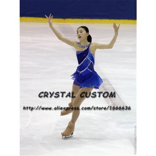 Crystal Custom Ice Skating Dresses Graceful New Brand Figure Skating Dresses For Competition DR4251