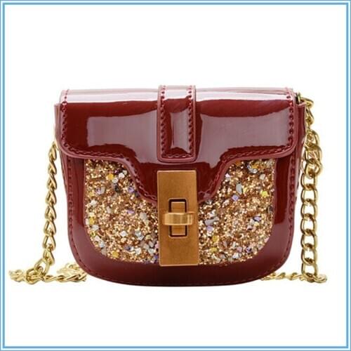 2020 hot sale baby girls small shoulder bags Wallets Kids mini purse for shopping ladys small bag Shiny style Bags SMT157