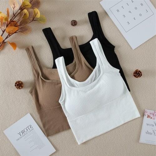 CHRLEISURE Sexy Womens Tube Top Wireless V-collar Lady Underwear Slim And Comfortable Womens Fashion Tank Top