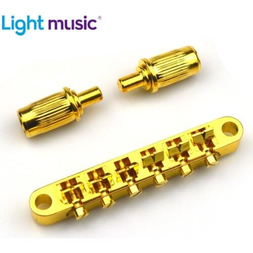 1 Set Gold Tune-O-Matic TOM Guitar Bridge for LP SG Electric Guitar Guitar Accessories Guitar Parts for Guitar Bridge