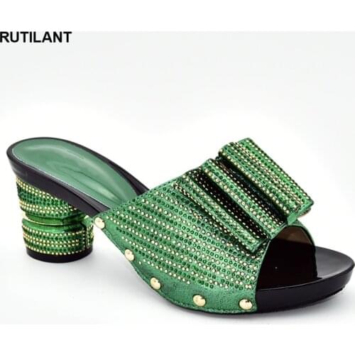 New Arrival Summer High Heeled Shoes for Women Slip on Shoes for Women Ladies Sandals with Heels Nigerian Women Party Pumps