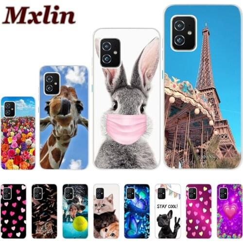 For ASUS Zenfone 8 Cover ZS590KS Case Rabbit Cartoon Shockproof Phone Cover For Asus Zenfone8 ZS590KS 5.9 inch Coque Soft Fundas