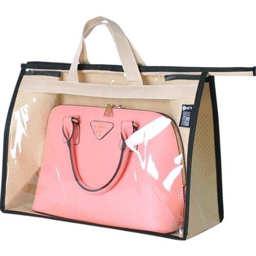 Transparent Bag Storage Dust Bag Household Storage Artifact Dormitory Hanging Fabric Dust Storage Bag Shelf