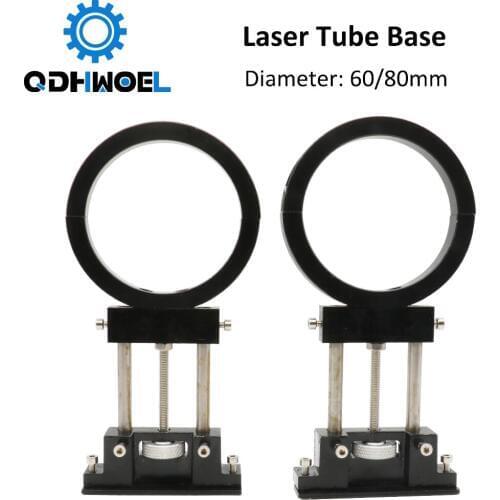 QDHWOEL FS Metal Co2 Laser Tube Holder Support Mount Diameter 60/80mm for Laser Engraving Cutting Machine
