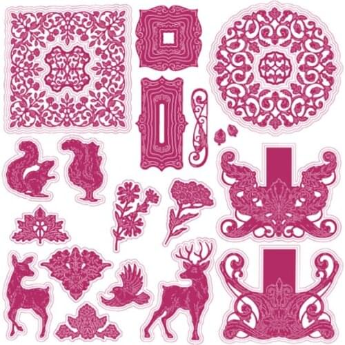 Acorn Elderberry Frame Metal Cutting Die Scrapbook Embossed Paper Card Album Craft Cut Die Stencils New for 2021 Arrive