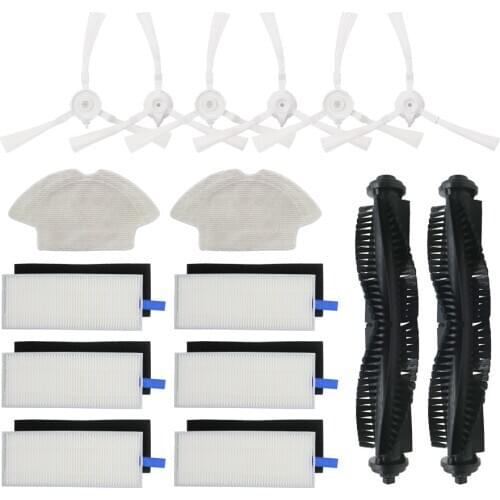 Robot Vacuum Cleaner Spare Parts Side Brushes HEPA Filter Main Brush Replacement for Vacuum Cleaner 360 S6 FOR360 S6 accessories