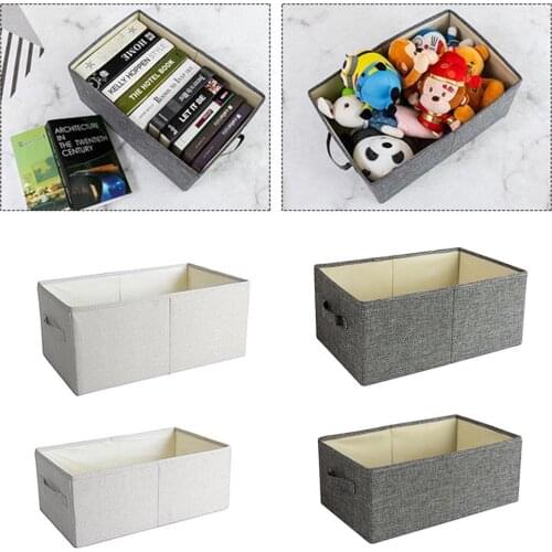 Clothes Storage Bag Closet Organizer Box With Reinforced Handle Durable For Clothing Books Comforters Blankets Bedding Toys