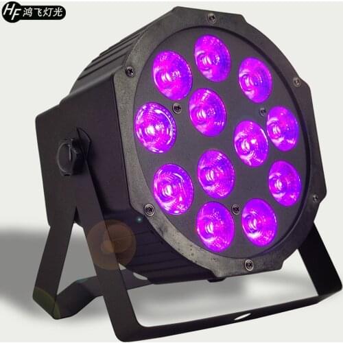 12x12w led par light rgbw 4in1 led flat par light dmx dj dyeing light party light