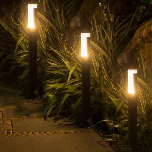 10W Outdoor Acrylic LED Lawn Lamp Waterproof Garden Patio Courtyard Fence Pillar Light Aluminum Villa Landscape Bollards Light