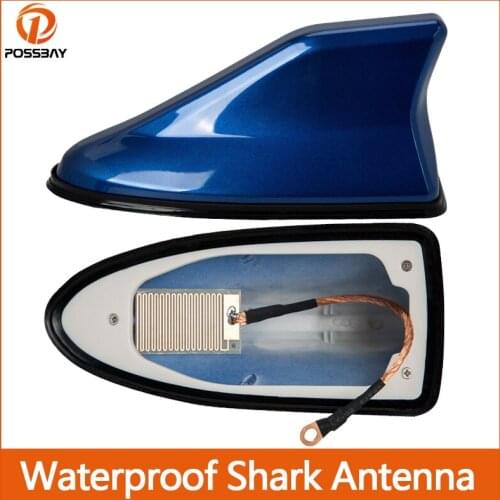 Waterproof Car Shark Fin Roof Antenna Auto Radio Aerials Signal 7 Colors for Mini Cooper Suzuki Swift Opel BMW Exterior Parts