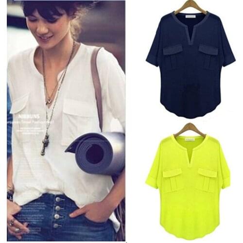 V neck short sleeve modal T-shirt women with pockets super soft solid casual shirts fashion tops juniors tee