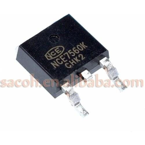 10Pcs NCE7560K or NCE7560 or NCE7559K TO-252 60A 75V N-Channel Enhancement Mode Power MOSFET