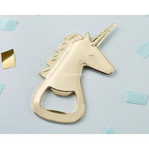100pcs Unicorn Bottle Opener Wedding Gifts Wine Openers Party Favors Birthday Event Giveaways Anniversary Supplies