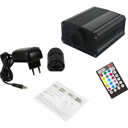 16W Remote controlled Musical Sound Led Light engine Illuminator DIY Audio Fiber Optic Star Light RGBW 28 Keys RF Driver SKY Car