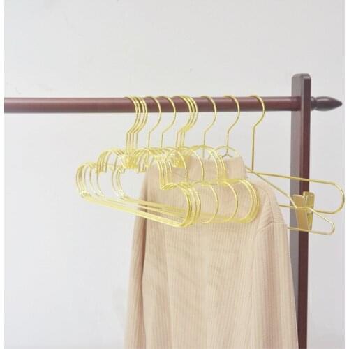5/10pcs Hangers Golden Non Slip Metal Clothes Hanger Scarf Rack Kids Cloud Shape Coat Hanger Clothing Storage Organizer Rack