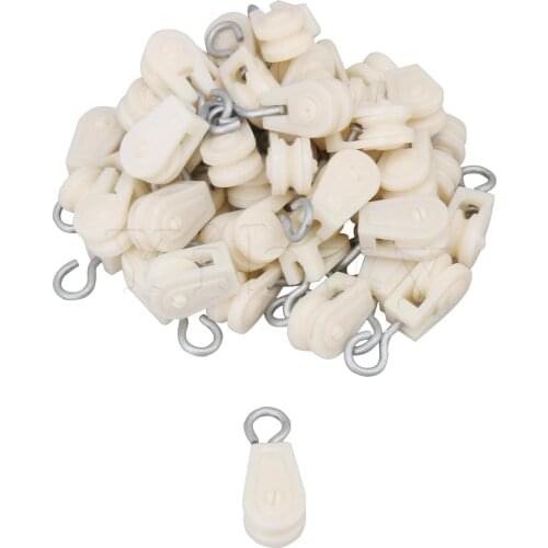 50 x Chicken Duck Poultry Farms Plastic Single Swivel Hanging Pulley