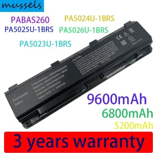 New laptop battery FOR TOSHIBA Satellite C800 C805 C840 C850 C855 C870 L800 L805 L830 L835 L840 L850 L855 PA5024U-1BRS