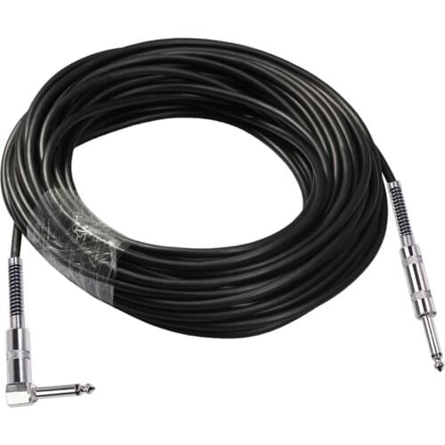 6.35mm Electric Guitar Audio Cable Straight To Elbow Guitar Cable Electric Instrument Cable For Bass Keyboard