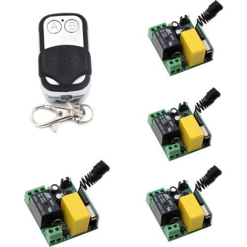 AC 220V 1CH Radio Relay Remote Control Switch Wireless Radio Light Switch , Receiver + Remote Transmitter,315/433Mhz