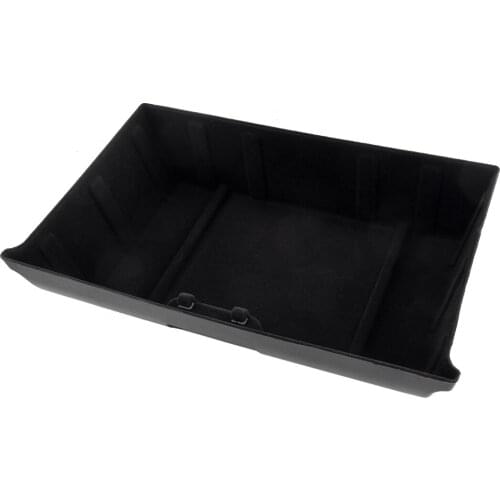 Car ABS Black Flocking Under Seat Storage Organizer Box Fit For Tesla Model Y 2020 2021