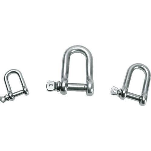 D Rigging Shackle Hooks boat rigging M4 M5 M6 M8 M10 M12 M14 M16 Straight D Shackle Short Stainless Steel Breaking hardware