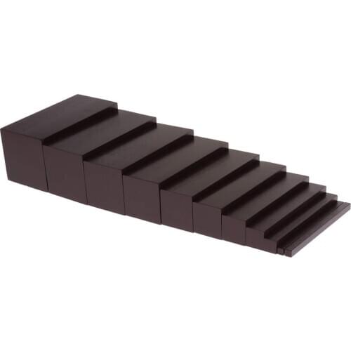 Wooden Montessori Brown Stairs Education Calculation Game Preschool Learning Toy for Children