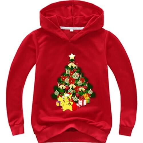 2-15Y Cute little animal PKU 3D Printed Hoodies Boy Fashion Long Sleeve Hooded Sweatshirts girl Christmas clothes Party dress