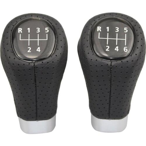 1Pcs Car Gear Shift Knob For BMW 3 5 6 Series E36 E39 E46 E53 E60 E63 E83 E84 E87 E90 E91 E92 Leather 5/6 Speed Shifter Lever