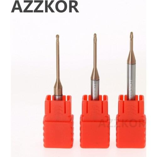 R0.1/R0.15/R0.2 Deep Groove Alloy Ball Milling Cutter Avoiding Long Neck Cutting Lengthening CNC 2F Deep Hole Steel For Metal