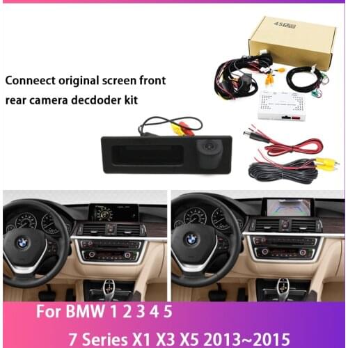 HD Reverse Parking Camera For BMW 1 2 3 4 5 7 Series X1 X3 X5 2013~2015 CCD Full HD Rear View Backup Camera Decoder Accessories